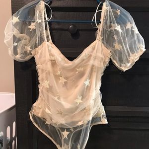 Star Embroidered Bodysuit